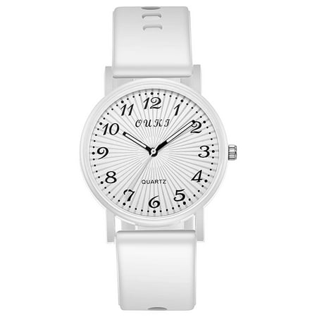 MIANHT Ladies Casual Fashion Quartz Watch Silicone Leather Strap Watch Digital Style - 2022 FashionLadies Casual Fashion B-#3252