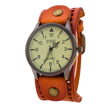 Miximx CCQ Brand Leather Vintage Watch Men Women Wristwatch Quartz - Gifts for Couples  Adult  Wedding  Friends  AnniversaryCCQ Brand Leather a-a#3119