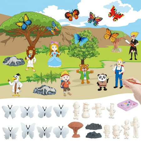 FengLS DIY Painted Dinosaur 3D Graffiti Painting Game 56 PCS Set of Children S Toys 09-Gifts-08A#5999 Now Toys DIY Painted Dinosaur