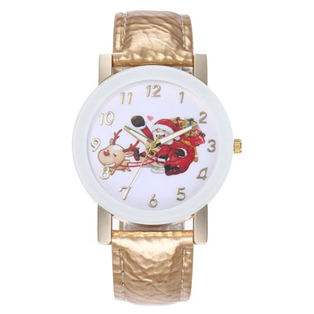 R#5999，Christmas Santa Claus Digital Belt Watch for Men and Women Digital Watch，P#5999 QR9