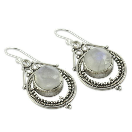 MIANHT Women Vintage Jewelry Moonstone Earrings Gemstone Dangle Hook Stud Earring Gift - 2022 FashionWomen Vintage Jewelry C-#4875