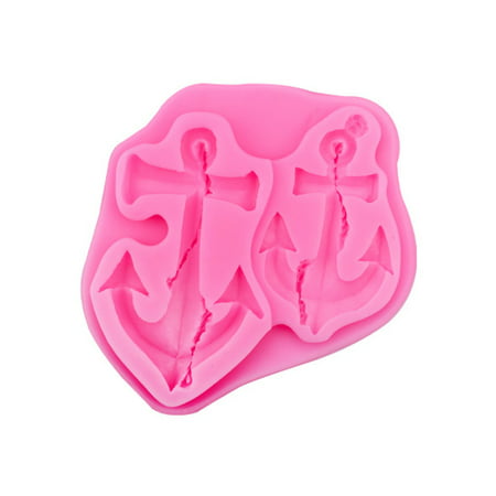 BYDOT Anchor/Chain Shaped Silicone Mold Fondant Mold for Cake Topper Decoration Homemade Chocolate Gummy Candy Fondant Dessert