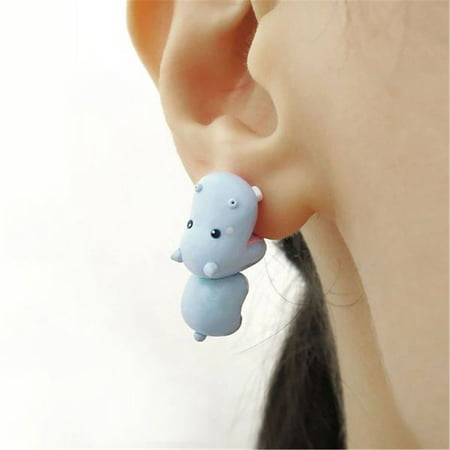 Usupdd Cute Animal Earring Metal Cute Mini Animal Ornament Small Dinosaur Earrings Usupdd 220815-9332