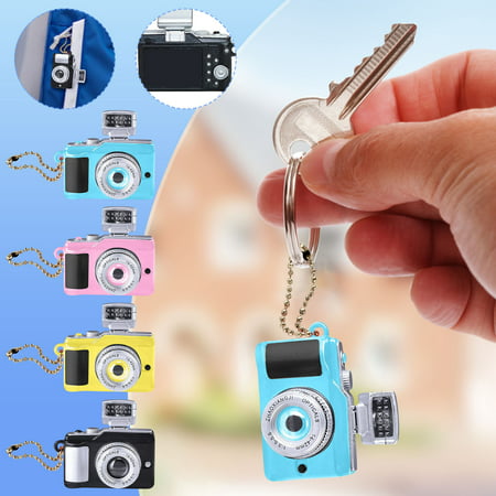 Usupdd 4PC Mini Camera with LED Light Ka-Ca Shutter Sound Keychain Camera Keychain Creative Gift for Kids 2022 New Home Decor WBB220905-3443