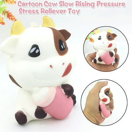 Adorable Cartoon Cow Charm Slow Rising Pressure Stress Reliever Hobbies Toys 912-lj#8835 Excavator Toy Adorable Cartoon Cow