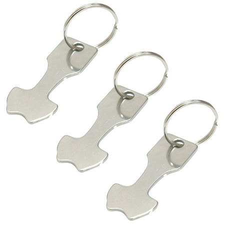 5 Packs of 2022 Newest 5 Packs of Metal Aluminum Alloy Key Ring Shopping Trolley Tokens Lock 8a17b#7668