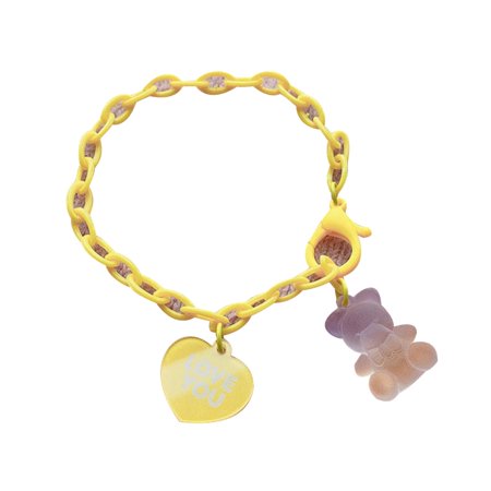 Colorful Bear Bracelet Lovely Gummy Bear Bracelet Adjustable Chain for Girls