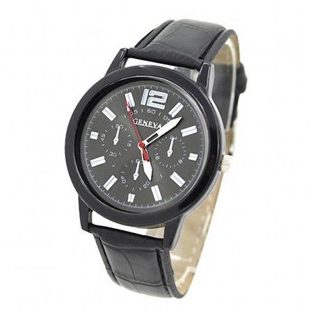 R#3119，Geneva Women Faux Leather Analog Quartz Wrist Watch，P#3119 WM4
