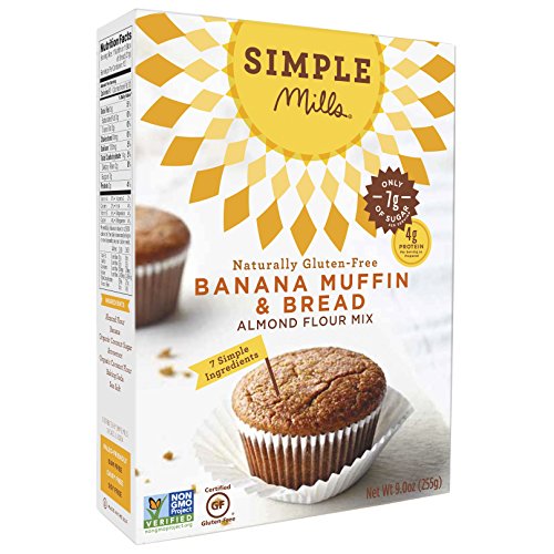 Simple Mills Banana Muffin & Bread Almond Flour Baking Mix, Gluten Free, Paleo, Natural, 9.0 Ounce Boxes (Pack of 3) thumbnail