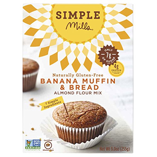 Simple Mills Banana Muffin & Bread Almond Flour Baking Mix, Gluten Free, Paleo, Natural, 9.0 Ounce Boxes (Pack of 3) thumbnail