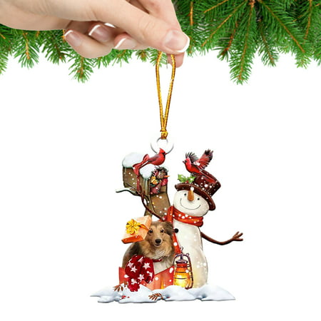 Miximx Christmas Ornament Lovely Tree Gift Ornament Christmas Tree Hanging Party Decor - New Novel Christmas Ornament Lovely LTZ#4875