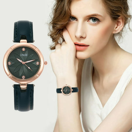 Usupdd Women Watch Christmas Diamond Leather Band Analog Quartz Fashi Wrist Watches Usupdd WDD220815-4542