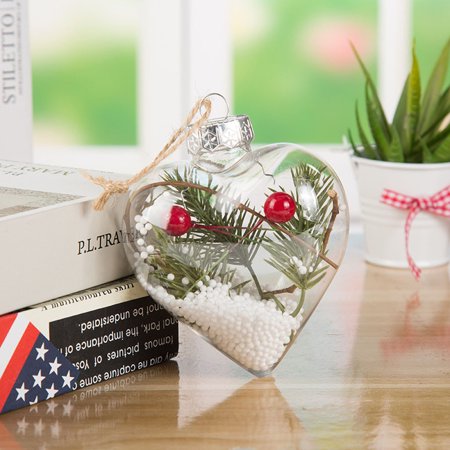 DDgui New Love Transparent Christmas Ball Christmas Ornament Christmas Tree Pendant DDgui LBB220920-2289