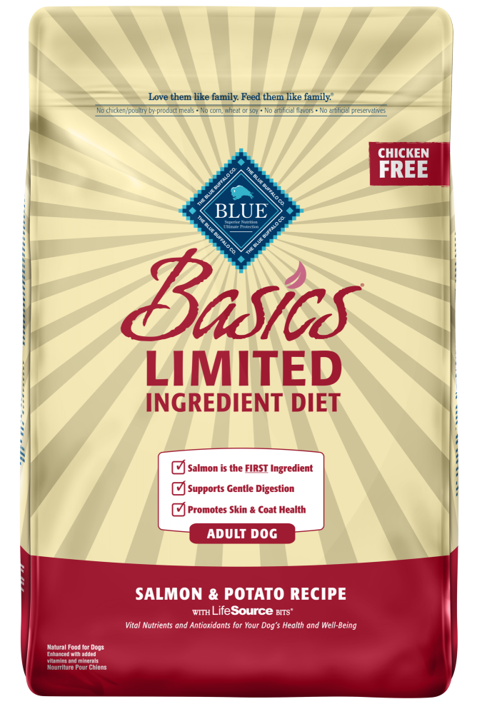 Blue Buffalo Basics Adult Salmon  Potato Recipe Dry Dog Food - 48 Lb Bag (2 X 24 Lb Bag)