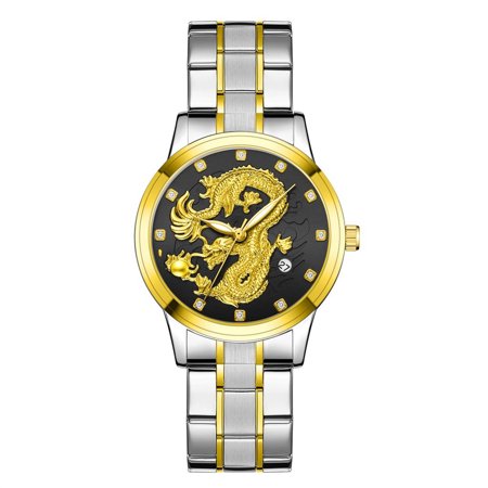 MIANHT European-American Style Casual Men Luxury Gold Quartz Watch - 2022 FashionEuropean-American Style Casual B-#3619