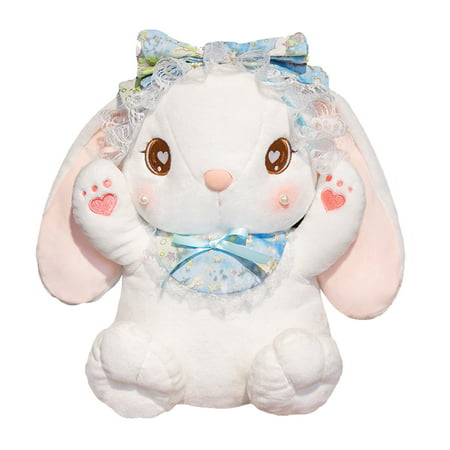 Usupdd Plush Toy Loli Bunny Girl Princess Cute Little White Rabbit Doll WLL220810-5588