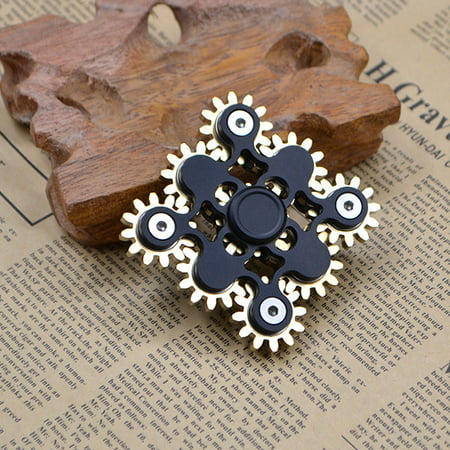Usupdd Advanced Dearing Turntable Gear Linkage Manual Rotating Fingertip Top Toy WLL220810-5674