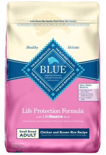 Blue Buffalo Small Breed Adult Chicken and Brown Rice Dry Dog Food 15lb