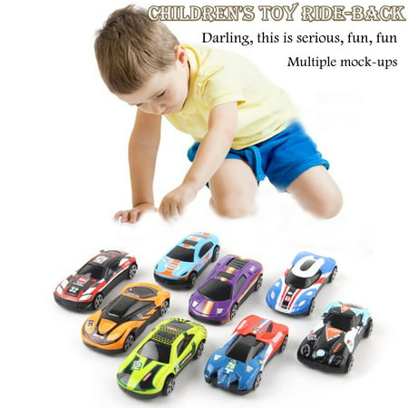 Usupdd Mini Pull Back Car Real Metal Classic Gift Pack 8 Collectible Cars 1:64 Scale WANG220810-5796