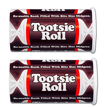 Tootsie Roll Bank  4oz (Pack of 2)