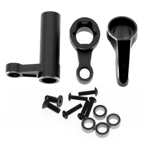 Aluminum Steering Components Saver with Bearing 9545 for 1/8 Traxxas Sledge RC Car Upgrades Parts Black