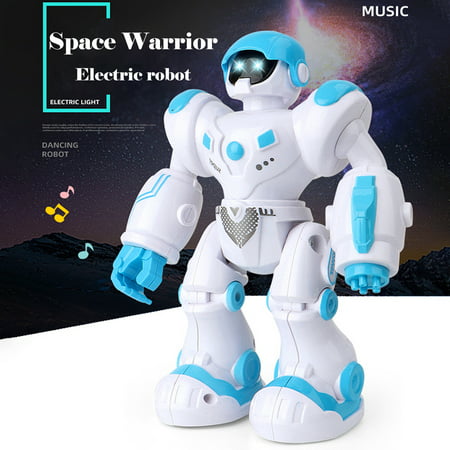 Usupdd Space Walk Robot Electric Walking Robot Toys Sound Luminous Robot Gift WLL220810-6858