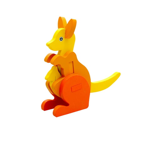 Fiudx Children S Interesting Wooden 3D Animal Three-dimensional Puzzle | Manual Model | Children S Building Block Toy 4962