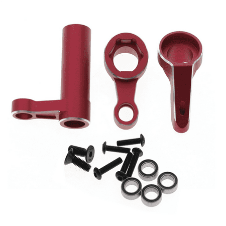 Trjgtas Aluminum Steering Components Saver with Bearing 9545 for 1/8 Traxxas Sledge RC Car Upgrades Parts Red