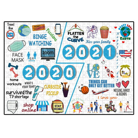 Puzzle Glue Clear Number Puzzle Puzzle Paper Puzzle 2020 New Year S Puzzle Home Parent Child Interactive Toys Clearance Sale
