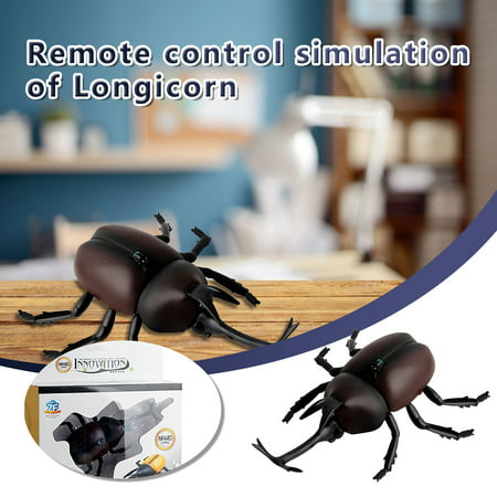 Usupdd Realistic RC Beetle Toy  Infrared Remote Control Fake Stag Beetle Simulated WANG220810-2289
