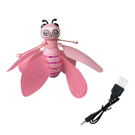 Usupdd Little Bee Induction Flying Vehicle Toy Remote Control Helicopter Suspension Electric Luminous Toy Usupdd 220810-5797