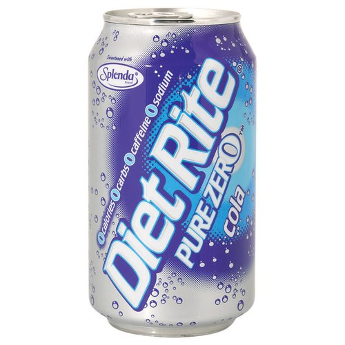 Diet Rite Pure Zero Soda, 12 Fl. Oz., 6 Count