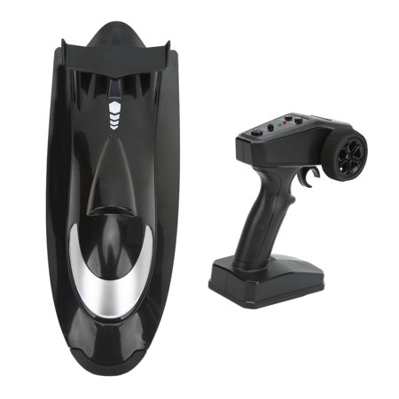 RC Racing Boat  Waterproof Remote Control Speedboat 390 Brushed Motor Multifunction 30 Km/H 2.4GHz?Wireless for Adults for Kids for Sailing Game Black