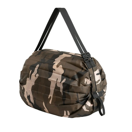 MIANHT Foldable Travel One-shoulder Portable Shopping Bag Waterproof Thickening - 2022 Foldable Travel One-shoulder P-#6229