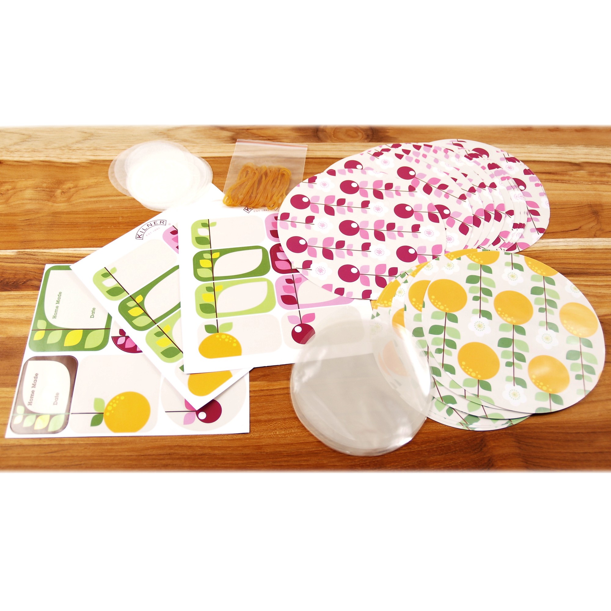Kilner 108 Piece Fruit Blossom Jam Jar Sealing Set