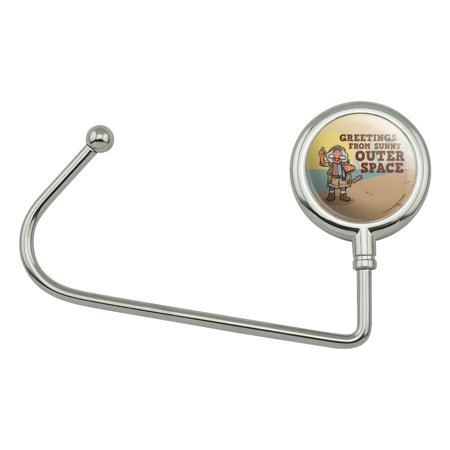 Greetings from Sunny Outer Space Uncle Travelling Matt Fraggle Rock Purse Bag Hanger Holder Hook