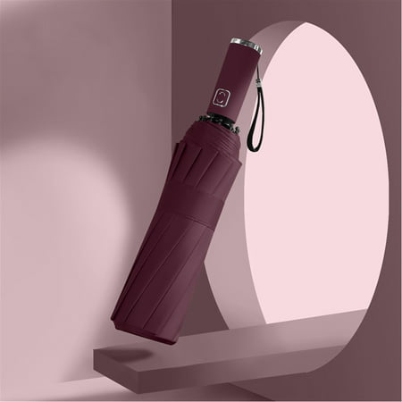 DDgui New Upgraded Folding Travel Windproof 12 Ribs Anti-UV Automatic Reverse Umbrellas DDgui LEE220922-4888