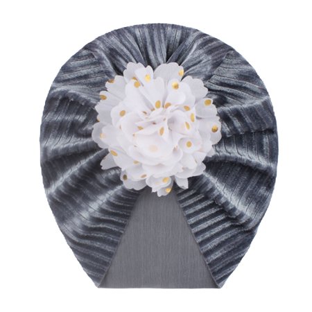 MIANHT Toddler Kids Baby Boys Girls Solid Floral Sequin Hat Beanie Headwear Accessories - 2022 Toddler Kids Baby J-#2289