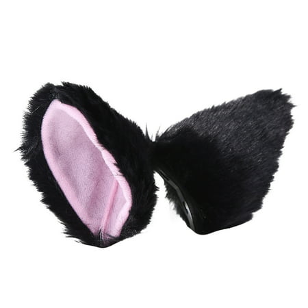 MIANHT Women Headbands Fox Ear Headband Hair Clip Plush Cat Ears Hair Clip - 2022 FashionWomen Headbands Fox B-#4807