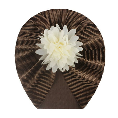 MIANHT Toddler Kids Baby Boys Girls Solid Floral Ribbed Hat Beanie Headwear Accessories - 2022 Toddler Kids Baby J-#2313