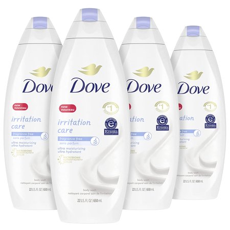 Dove Irritation Care Body Wash for Sensitive Skin and Eczema-Prone Skin Fragrance Free and Sulfate Free Ultra-Moisturizing for Dry  Itchy Skin 22 Oz 4