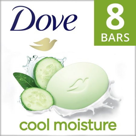 Dove Go Fresh Cucumber & Green Tea Beauty Bars 8 Pack/ 100 G Each.
