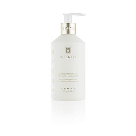 ZENTS Hand and Body Wash (Unzented Fragrance) Moisturizing Anti-Aging Cleanser with Organic Shea Butter & Aloe for Dry Skin  10 Fl Oz
