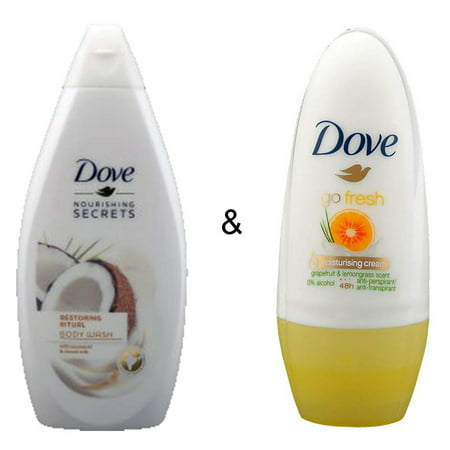 Body Wash Restoring Ritual 500 by Dove & Roll-on Stick Go Fresh Grapefruit 50 Ml by Dove