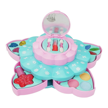 MIANHT Kids Makeup Kit Girl Pretend Play Makeup Beauty Box Children Makeup Toys - 2022 Fashion Kids Makeup Kit Girl D-#10277