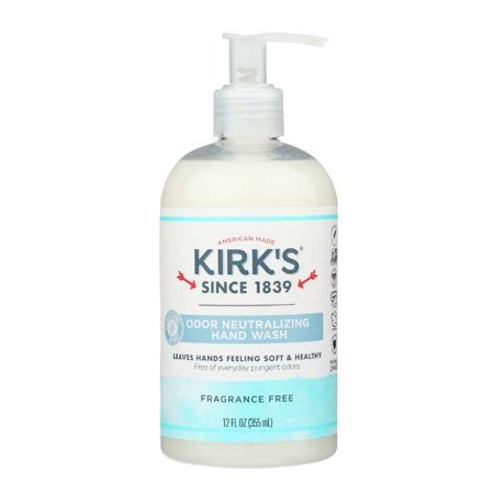 Kirk S - Odor Neutralizing Hand Soap Fragrance Free  12 Fl Oz | Pack of 6