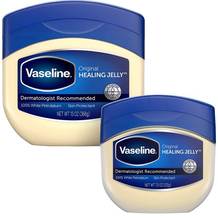 Vaseline Petroleum Jelly  Dermatologist Recommended  Original  100% White Petrolatum  Deep Moisturizer  Relieves Dull  Dry Skin  Soothing & Gentle  13