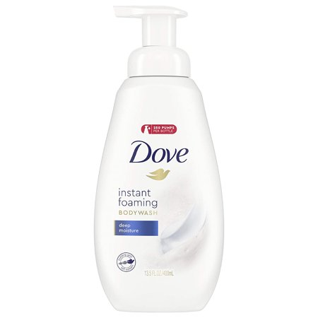 Dove Instant Foaming Body Wash for Soft  Smooth Skin Deep Moisture Cleanser That Effectively Washes Away Bacteria While Nourishing Your Skin . Oz