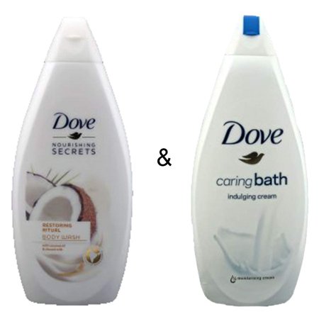 Body Wash Restoring Ritual 500 by Dove & Caring Bath Indulging Cream 750 by Dove