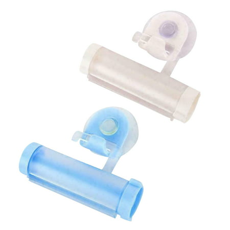 Usupdd New 2PCS Rolling Toothpaste Dispenser Tube Squeezer Sucker Holder Hanger Gadget Tool Usupdd WAA220817-8775